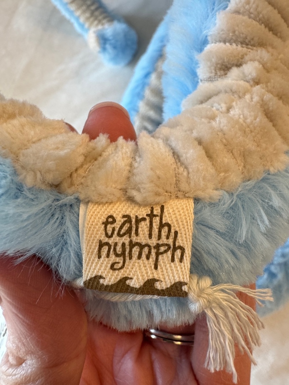 NWT! Earth Nymph Blue Plush Pirate Octopus Toy - Soft Stuffed Sea Animal - Picture 7 of 7